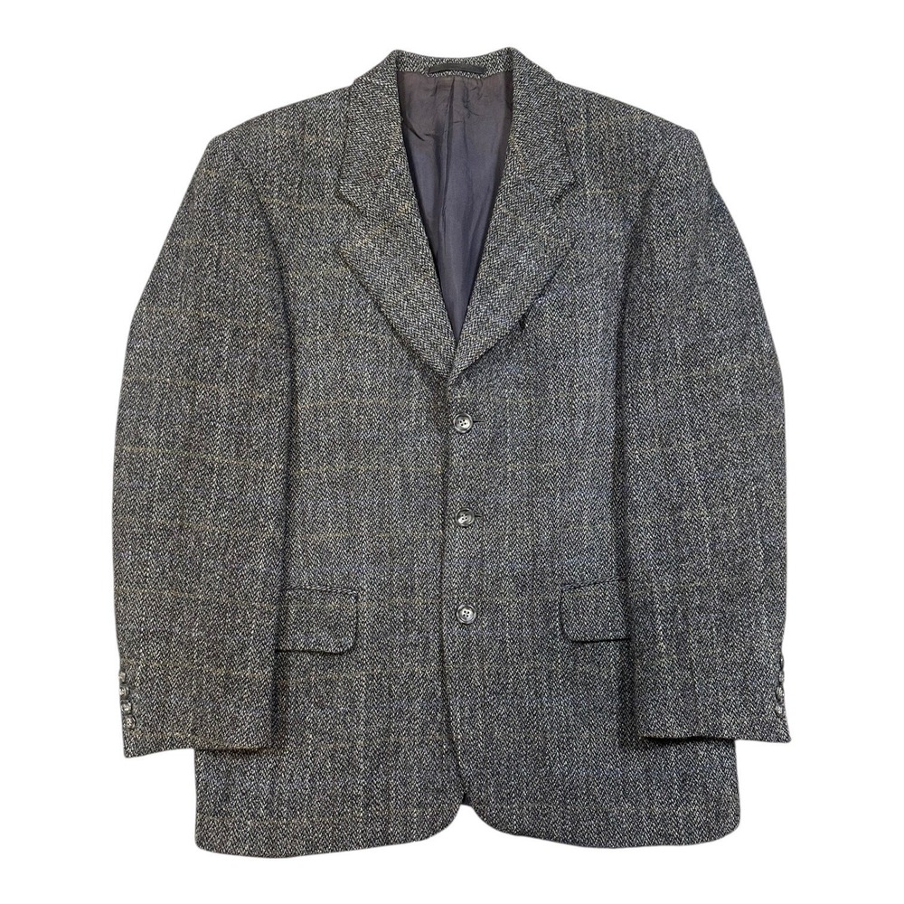 Prestige‎ Harris Tweed Mens Sport Coat Blazer 42R Wool Tweed Vintage Prestige